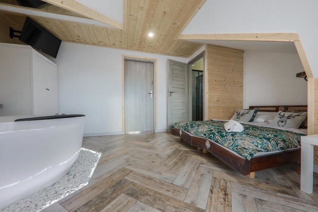 Проживание в семье GÓRALSKA VILLA APARTAMENTY Z JACUZZI & HOME SPA & Zakopane Поронин-72