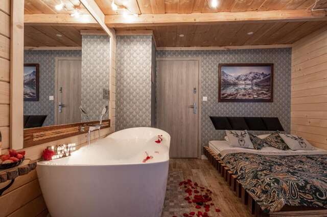 Проживание в семье GÓRALSKA VILLA APARTAMENTY Z JACUZZI & HOME SPA & Zakopane Поронин-9